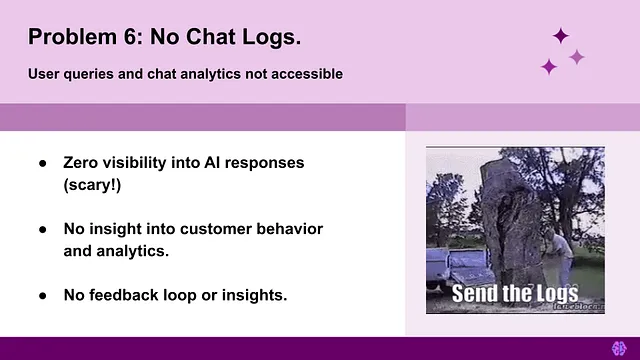 Problem 6: No Chat Logs.