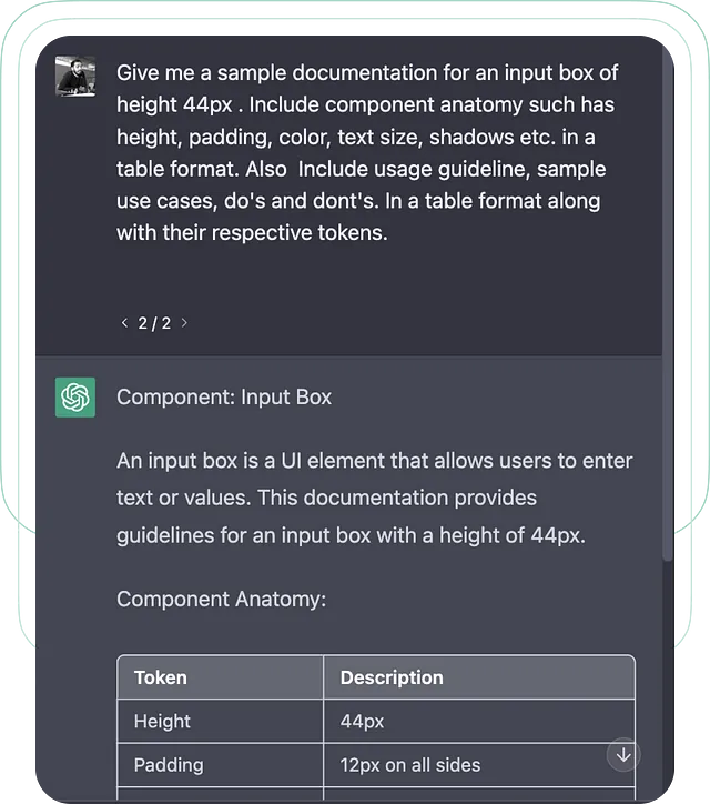 ChatGPT’s window with the above mentioned prompt and ChatGPT’s answer to that prompt.